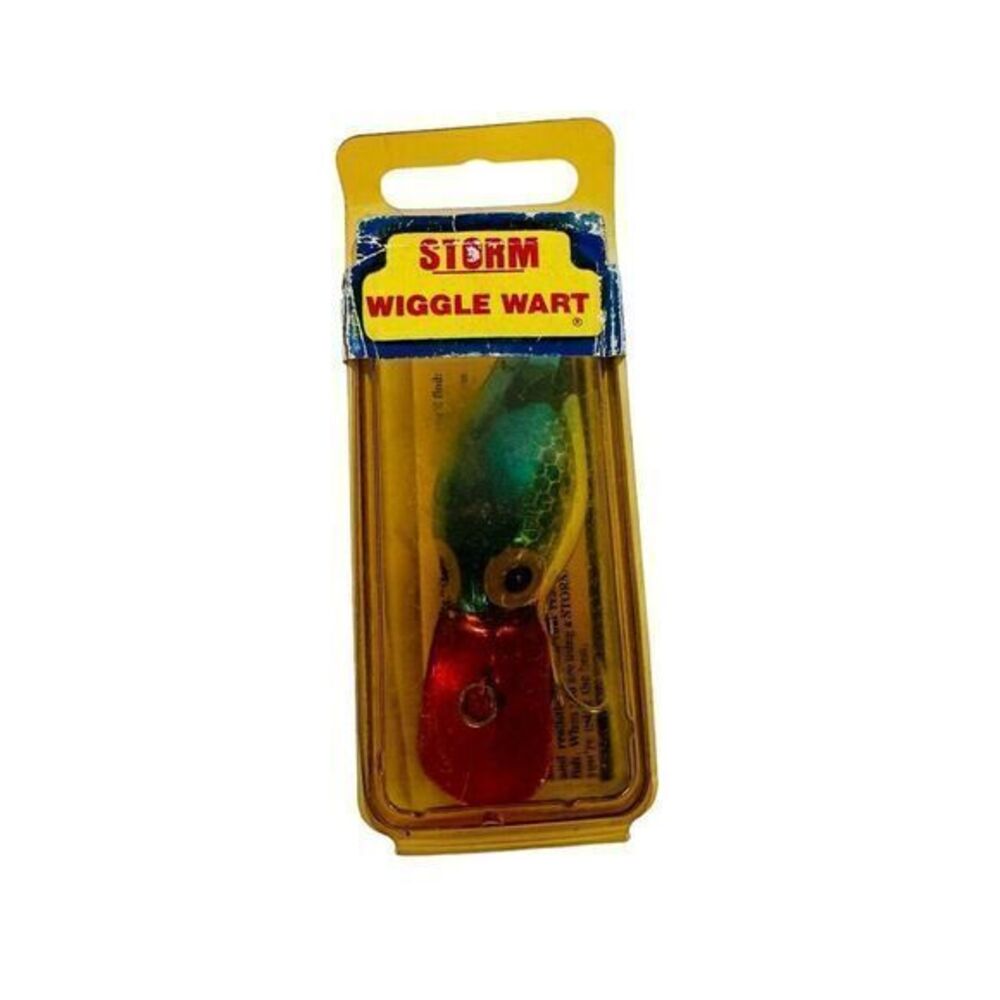 Pre-Papala Storm Lures Wiggle Wart Fishing Lure V133 Metallic Blue Scale Red Lip